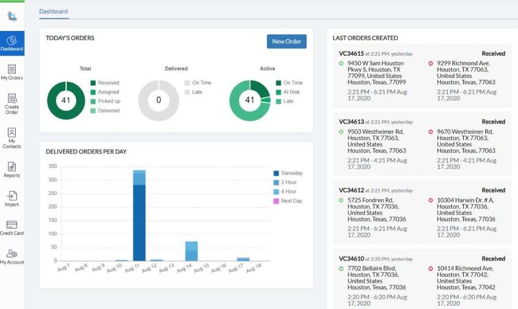 The Dispatch Science Customer Portal.